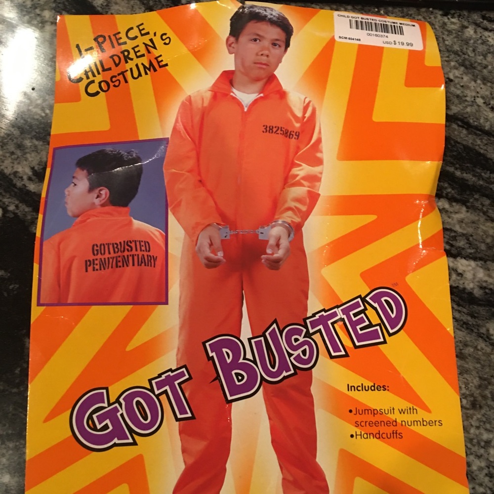Children’s Costume “Got Busted”